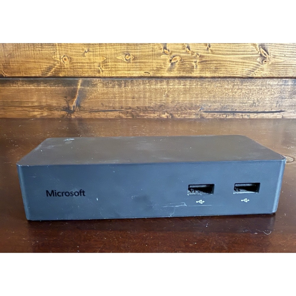 Microsoft Surface Dock 1 Model 1661 Black Port Replicator No Power Supply